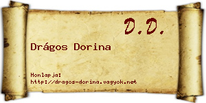 Drágos Dorina névjegykártya